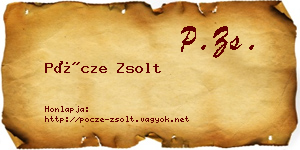 Pöcze Zsolt névjegykártya